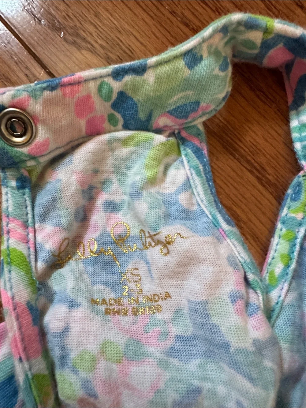 Lilly Pulitzer girls Multicolor Paisley Halter Romper, size xs 2-3